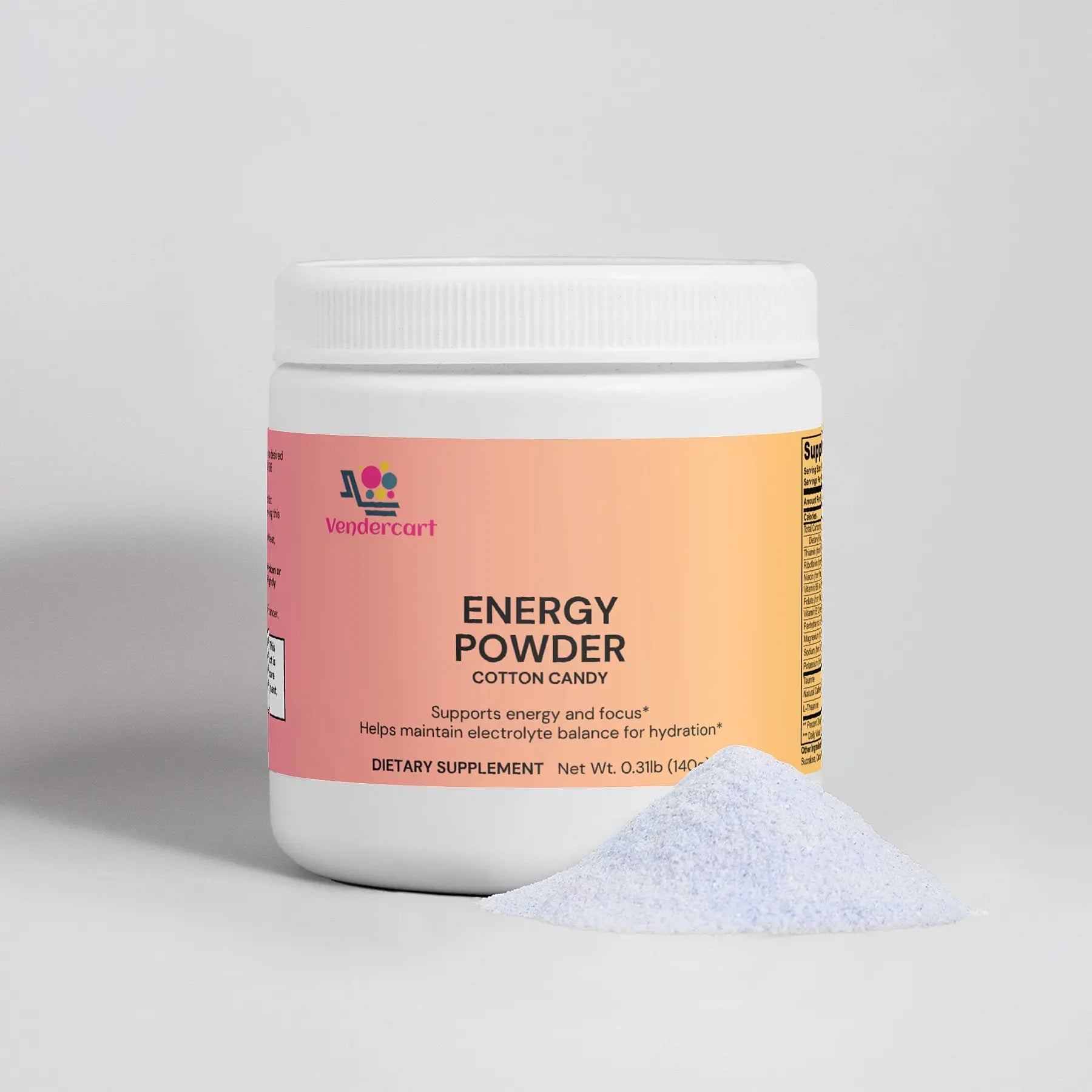 Energy Powder (Cotton Candy) Vendercart