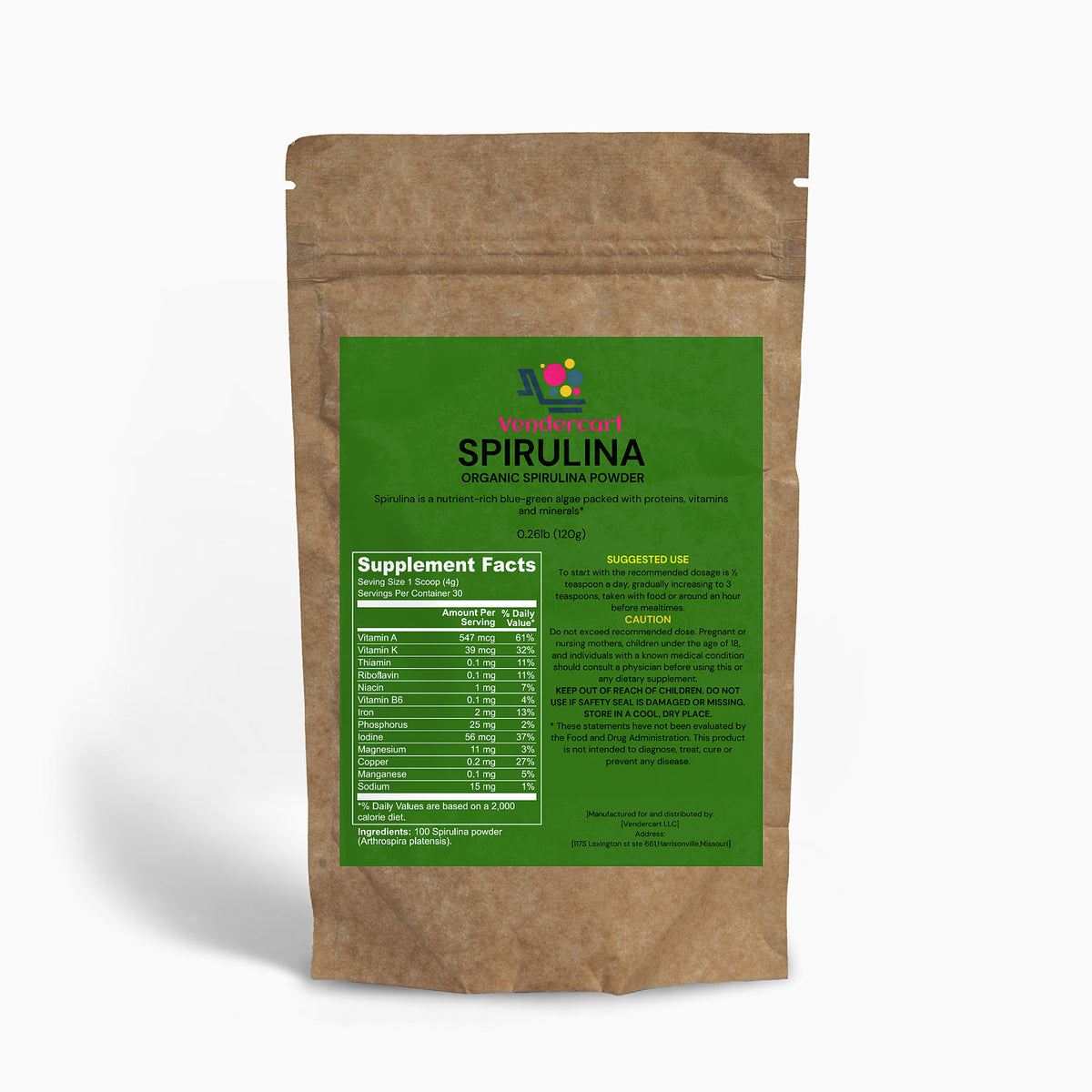 Spirulina Powder Vendercart