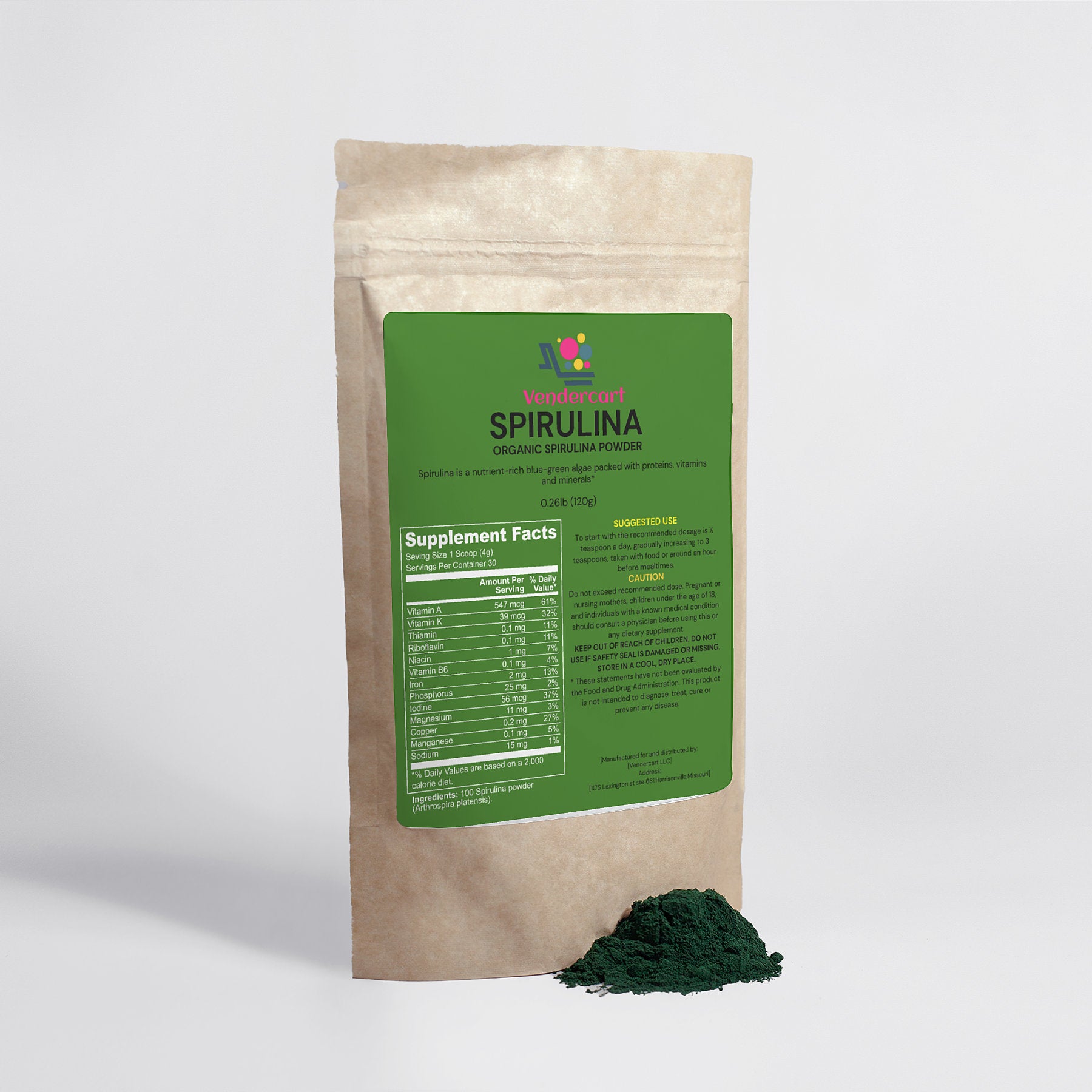 Spirulina Powder Vendercart