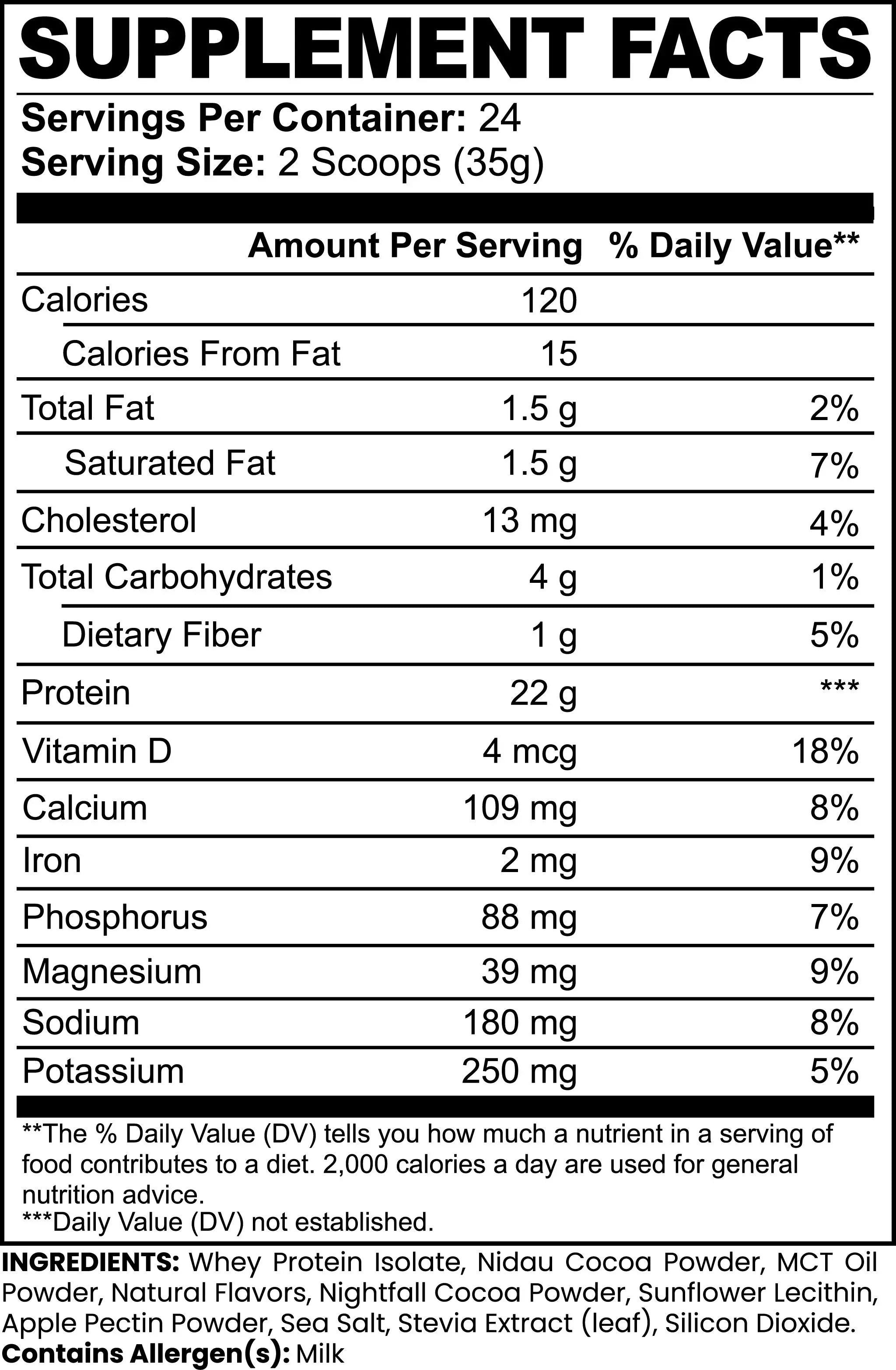 Advanced 100% Whey Protein Isolate (Chocolate) Vendercart