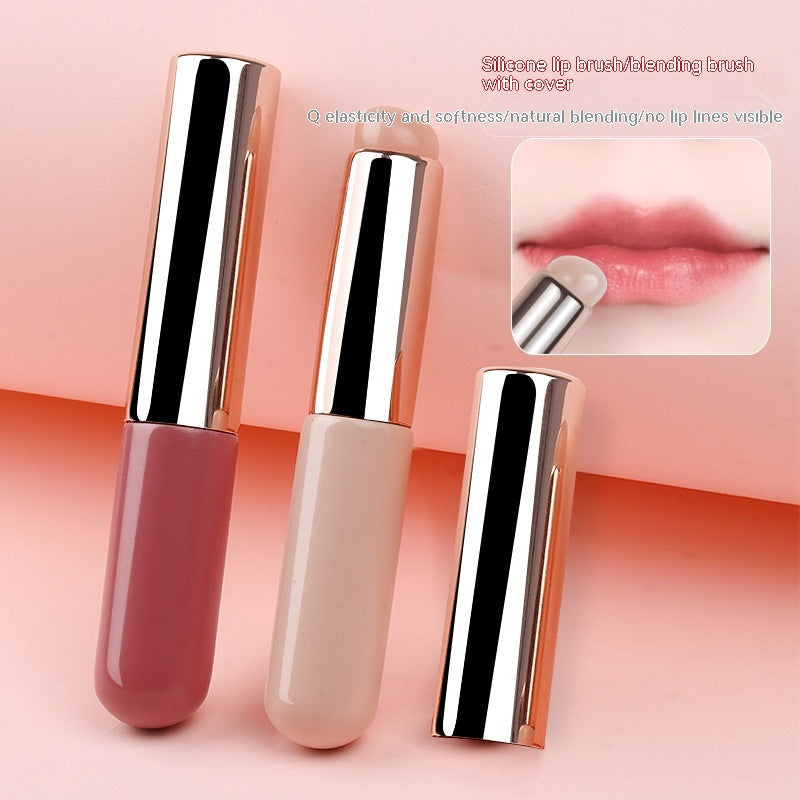 Portable Silicone Lip Brush with Dustproof Cover Vendercart